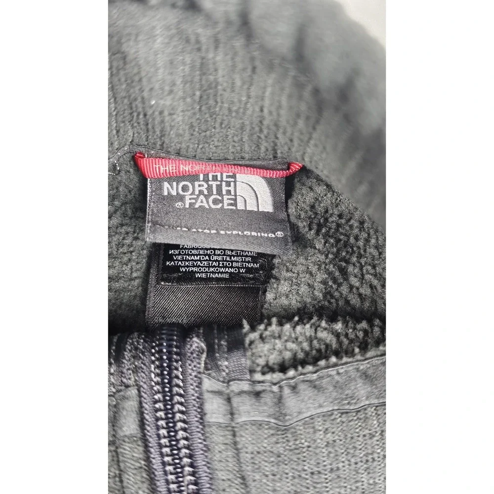 North Face Sweater‎ Mens XL Qt. Zip Pullover Waffle Gray Green Textured Gorpcore